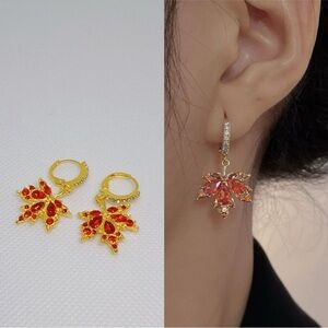 NEW Maple Leaf Drop Earrings